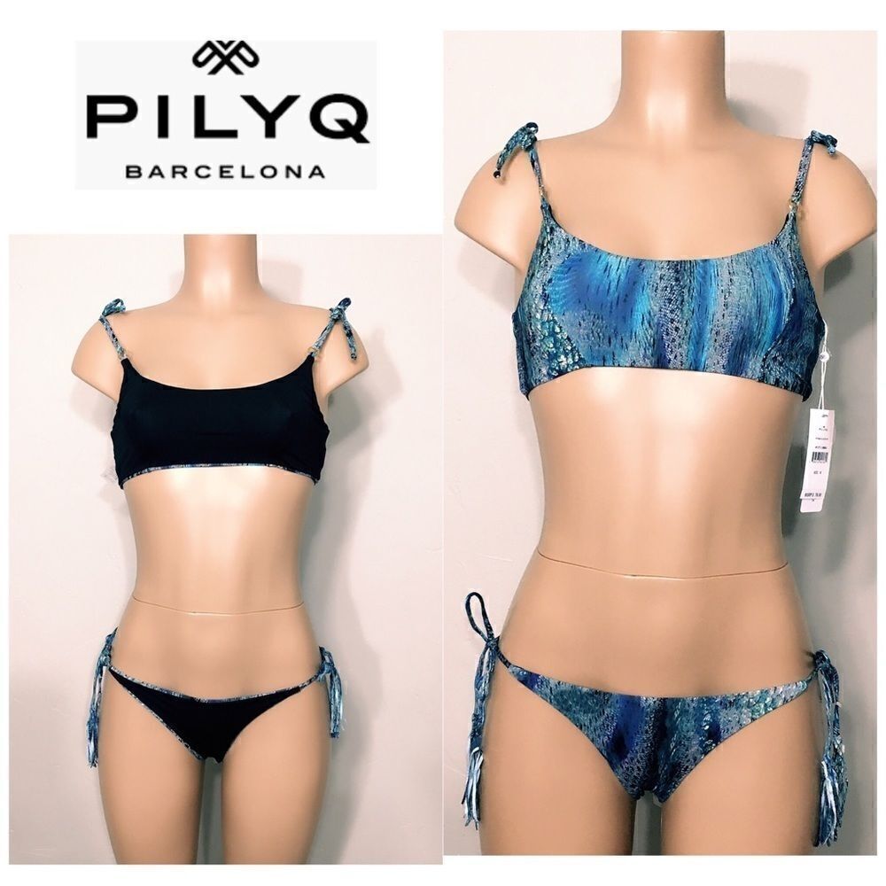 New. PILYQ Python bikini. M-top/S-bottom. NWT